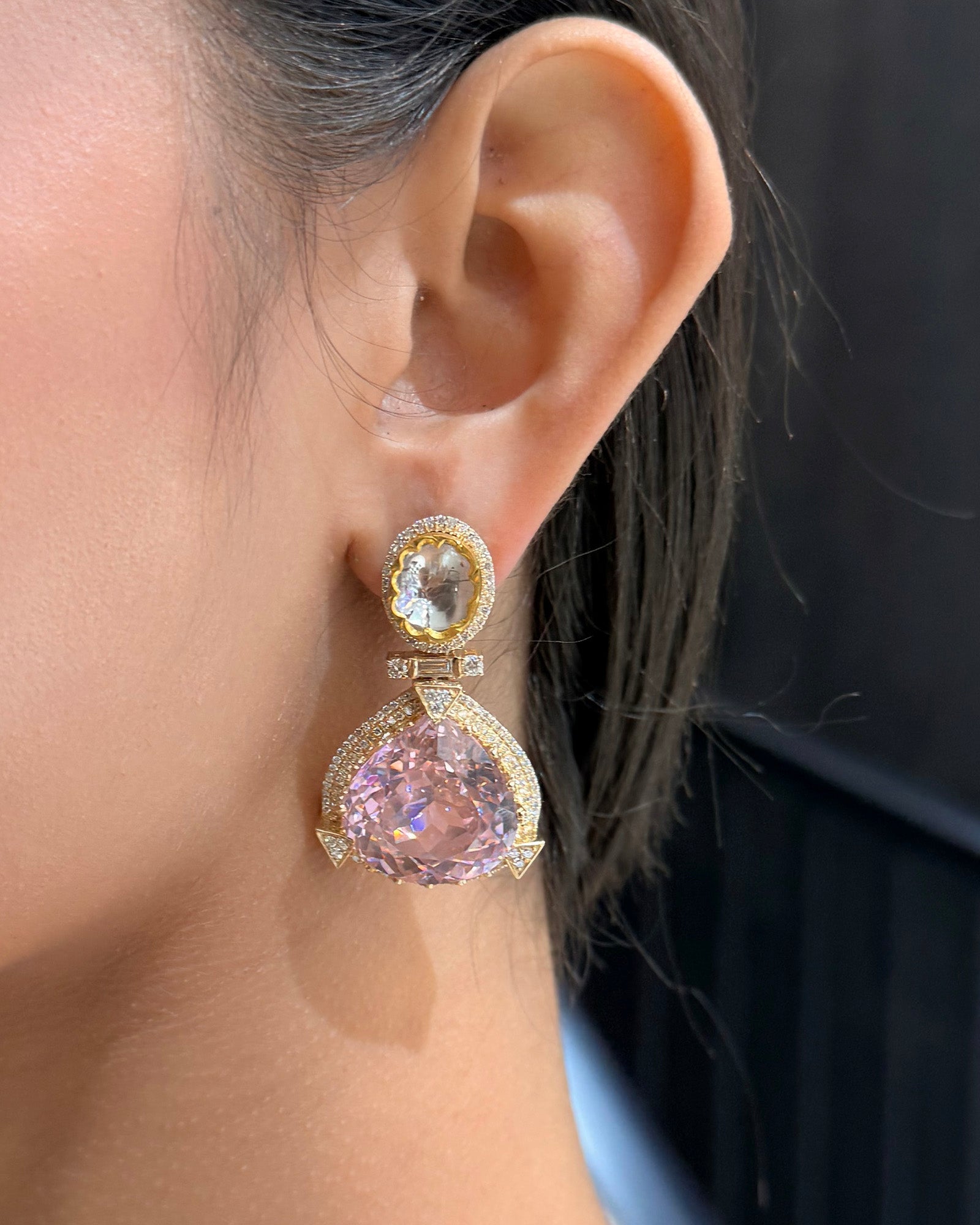 Kunzite Tonic Earrings | AMARIS JEWELS | Fine Jewelry