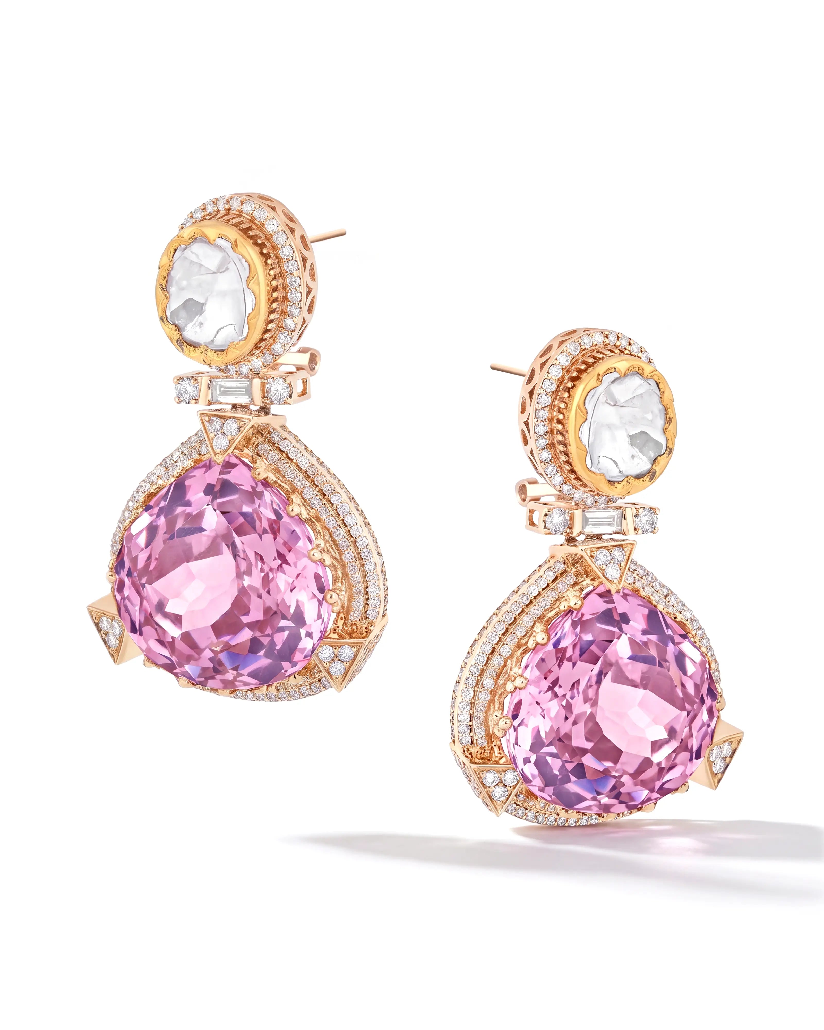 Kunzite Tonic Earrings | AMARIS JEWELS | Fine Jewelry