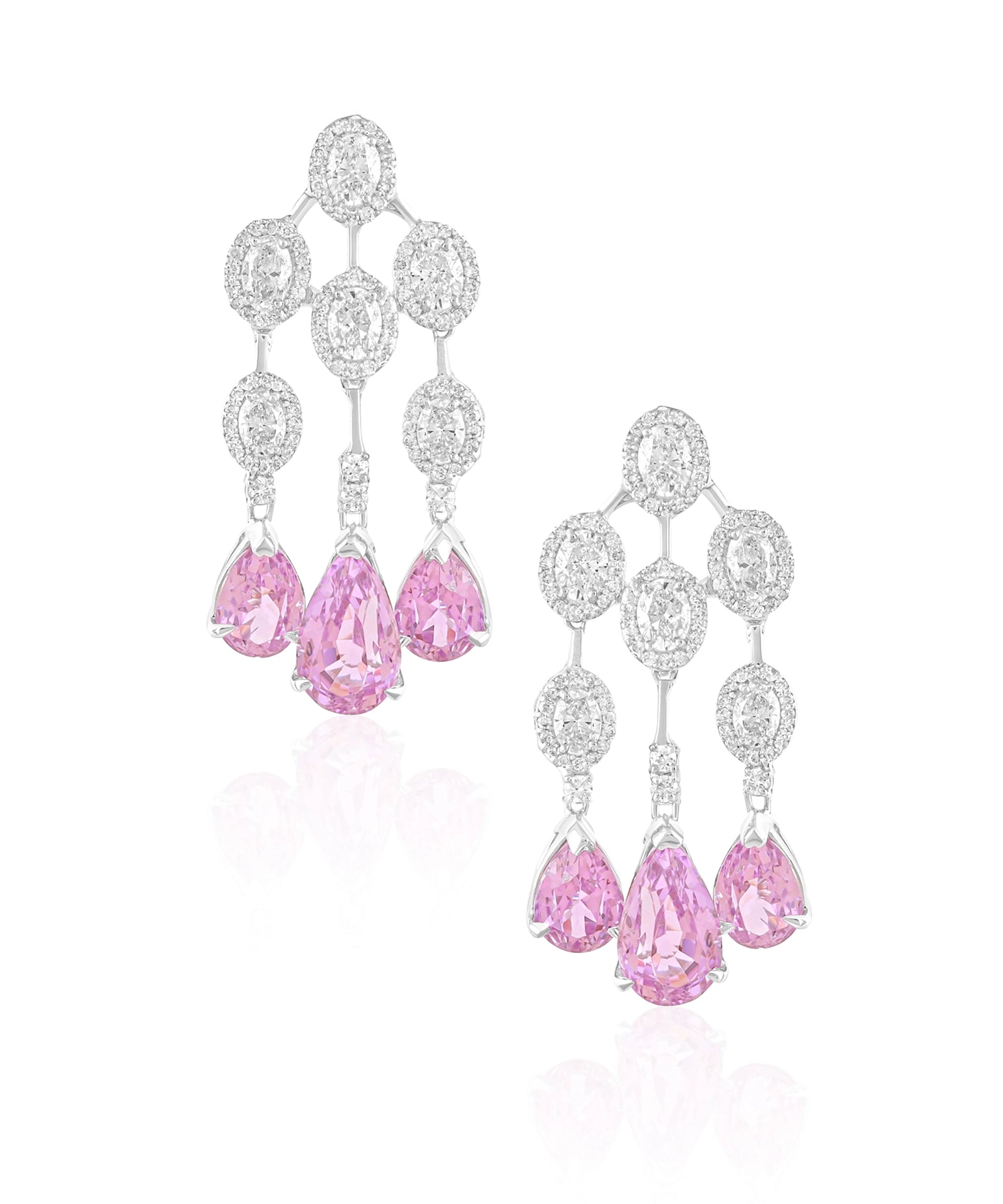 Kunzite Waterfall 2.0 Earrings | AMARIS JEWELS | Fine Jewelry 