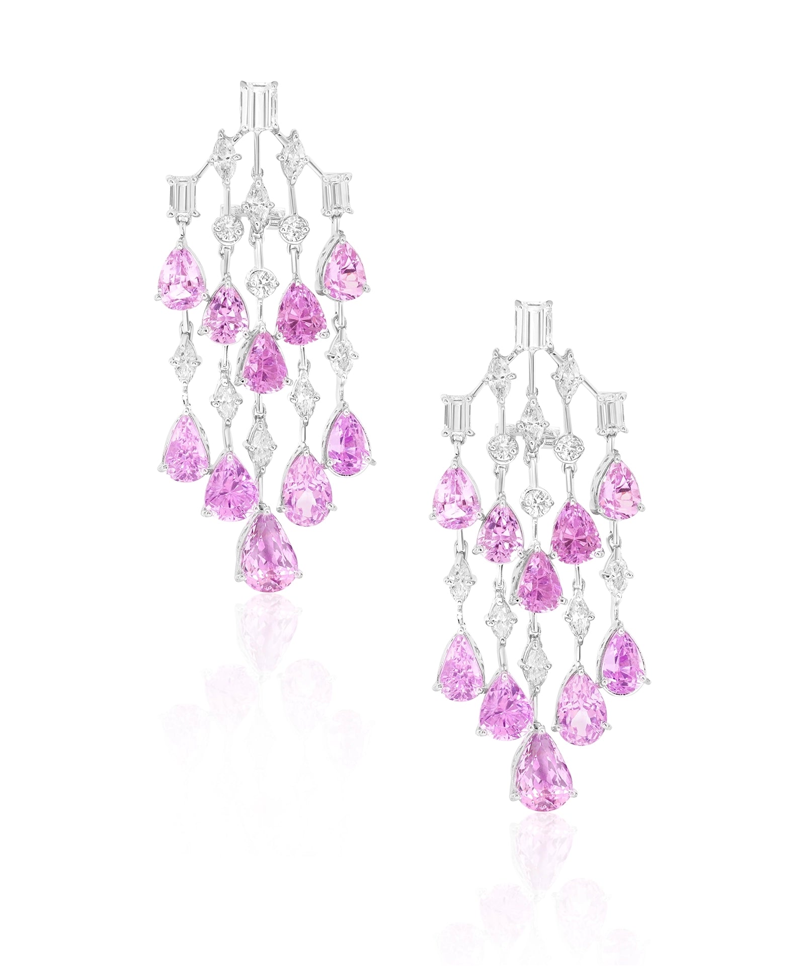 Kunzite Waterfall Earrings | AMARIS JEWELS | Fine Jewelry 