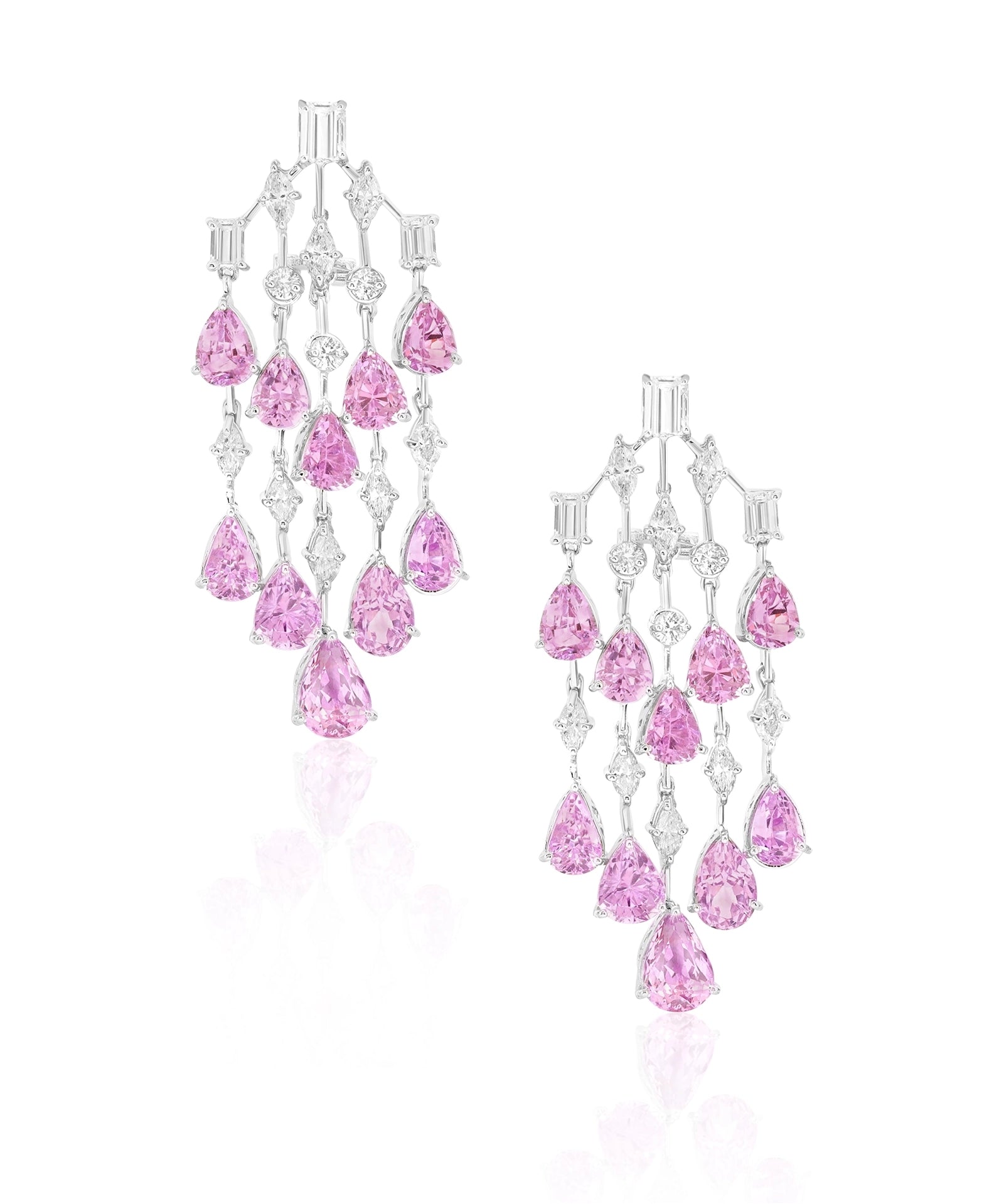Kunzite Waterfall Earrings | AMARIS JEWELS | Fine Jewelry 