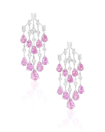 Kunzite Waterfall Earrings