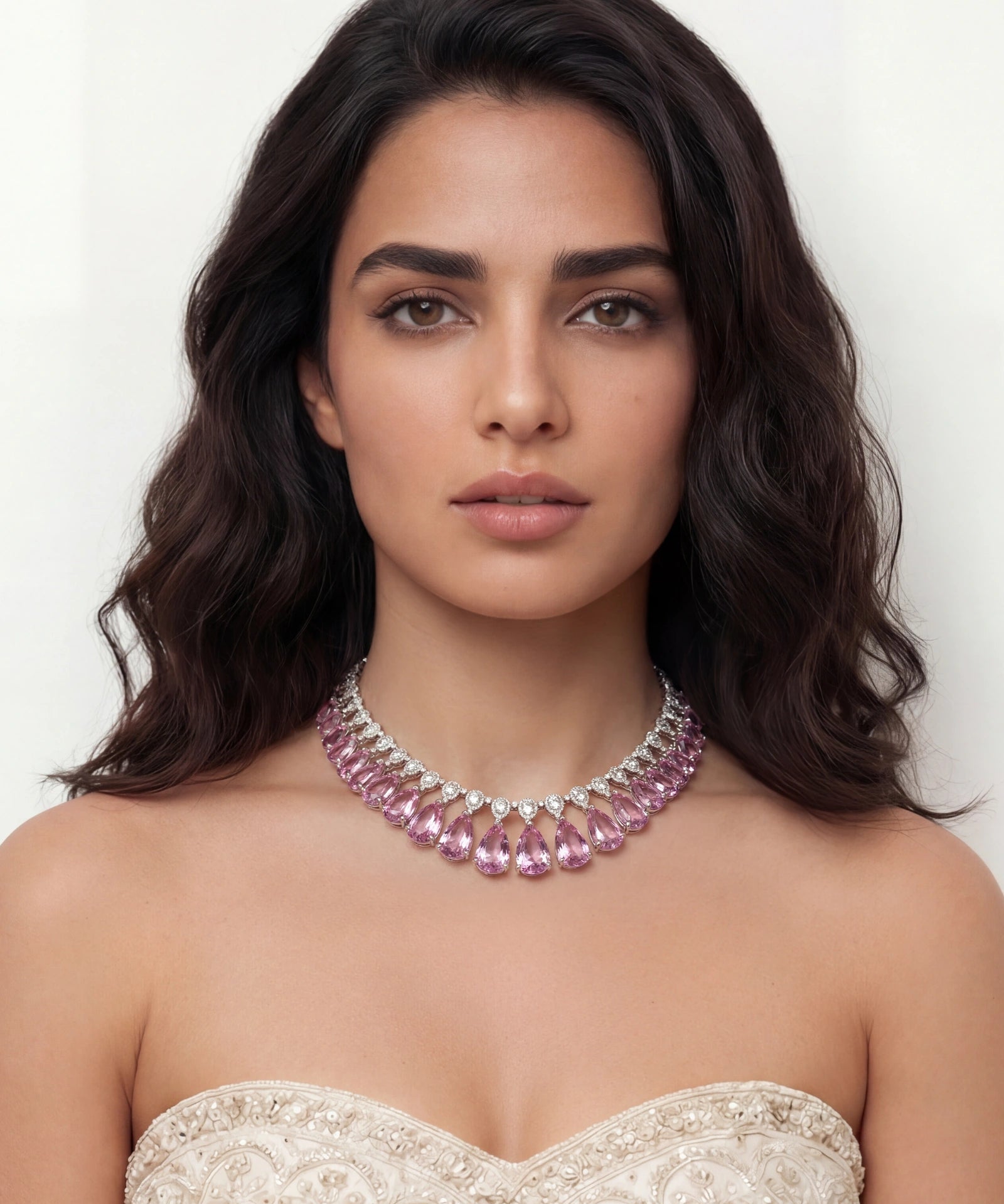 Kunzite Waterfall Necklace 2.0 | AMARIS JEWELS | Fine Jewelry 