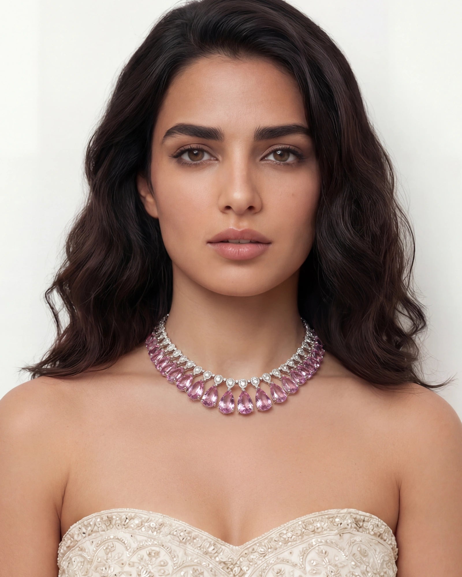 Kunzite Waterfall Necklace 2.0 | AMARIS JEWELS | Fine Jewelry 