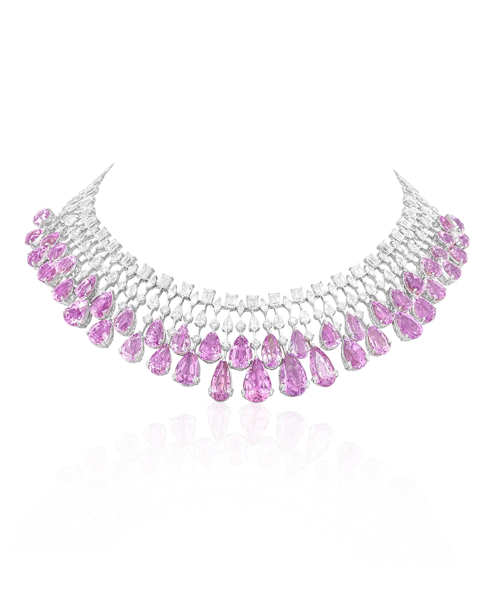 Kunzite Waterfall Necklace | AMARIS JEWELS | Fine Jewelry 