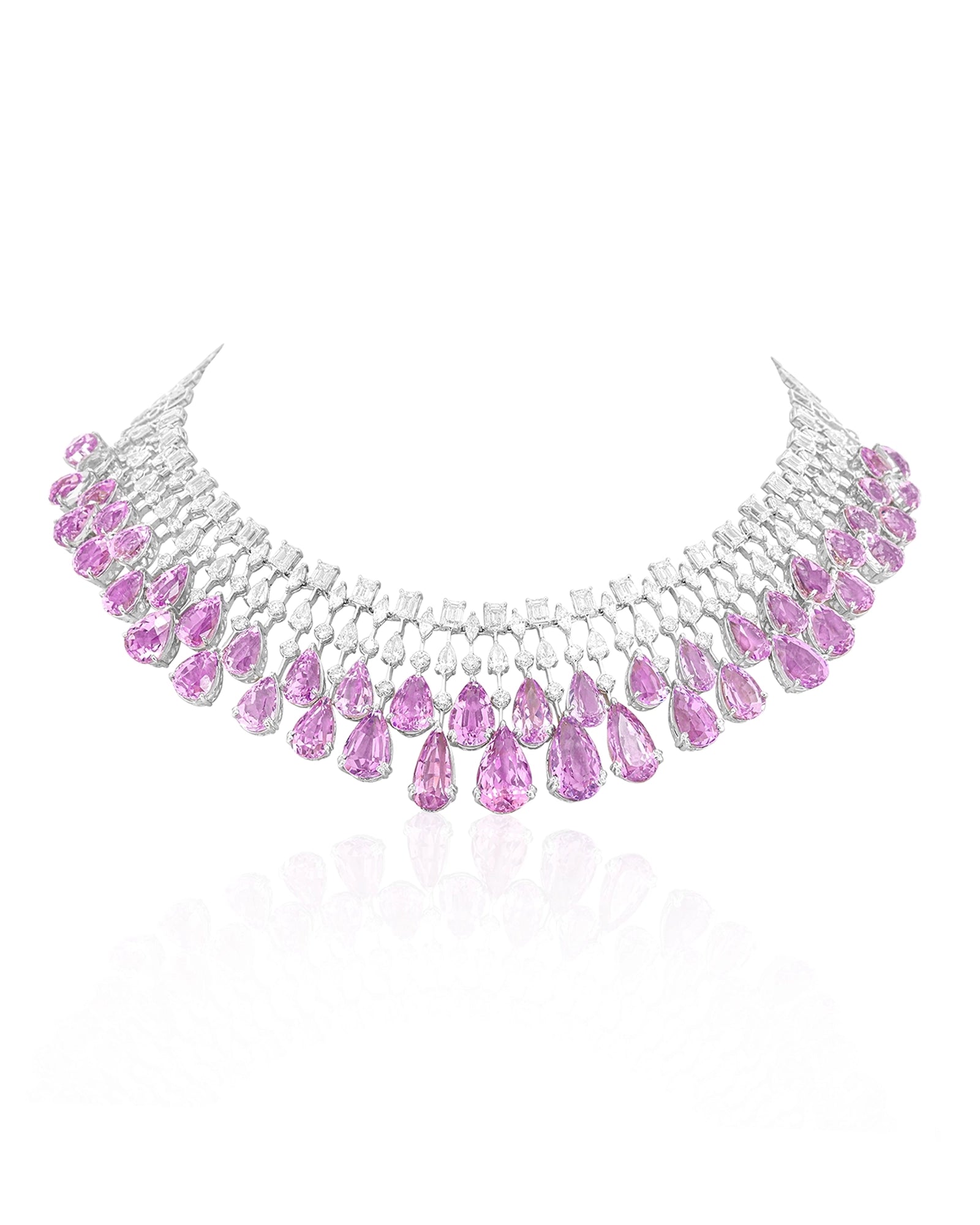 Kunzite Waterfall Necklace | AMARIS JEWELS | Fine Jewelry 