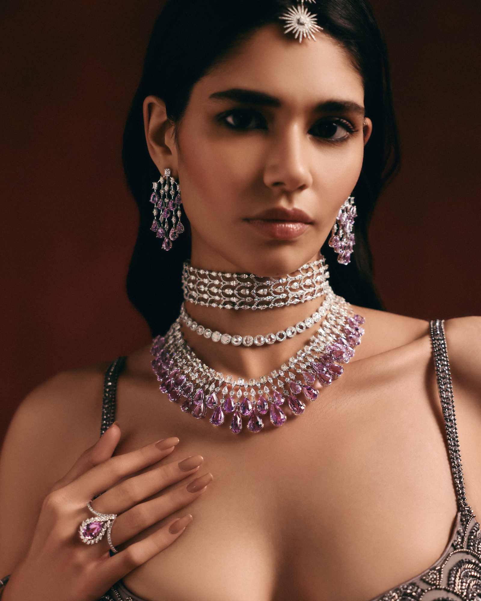 Kunzite Waterfall Necklace | AMARIS JEWELS | Fine Jewelry 