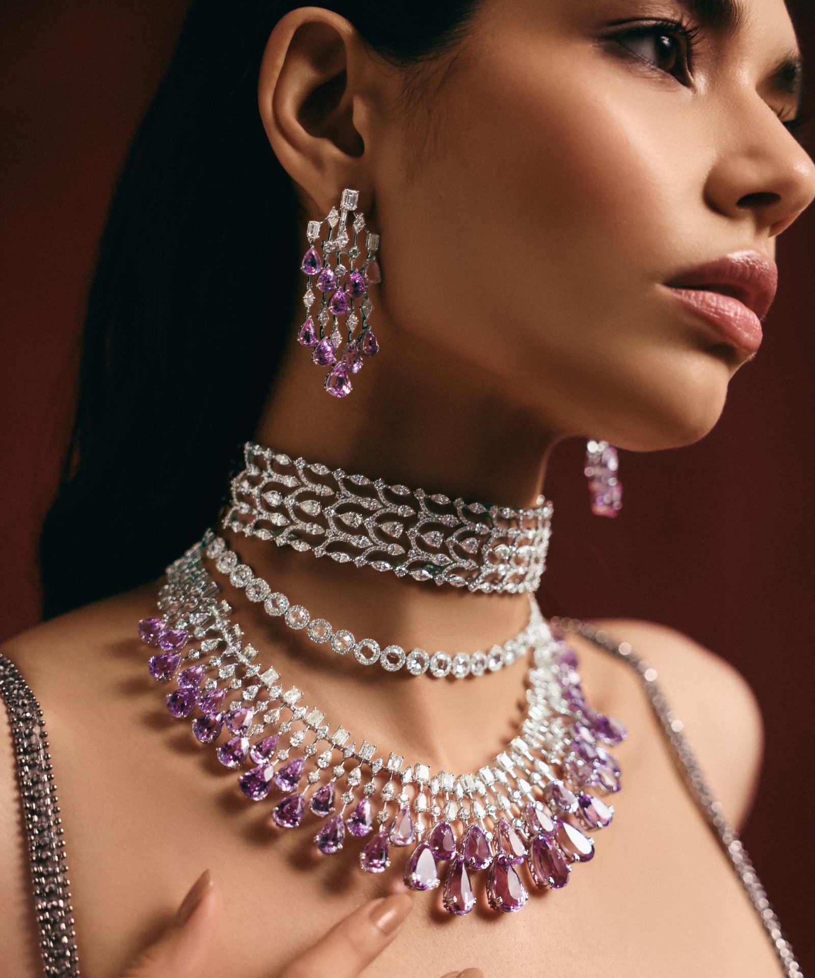 Kunzite Waterfall Necklace | AMARIS JEWELS | Fine Jewelry