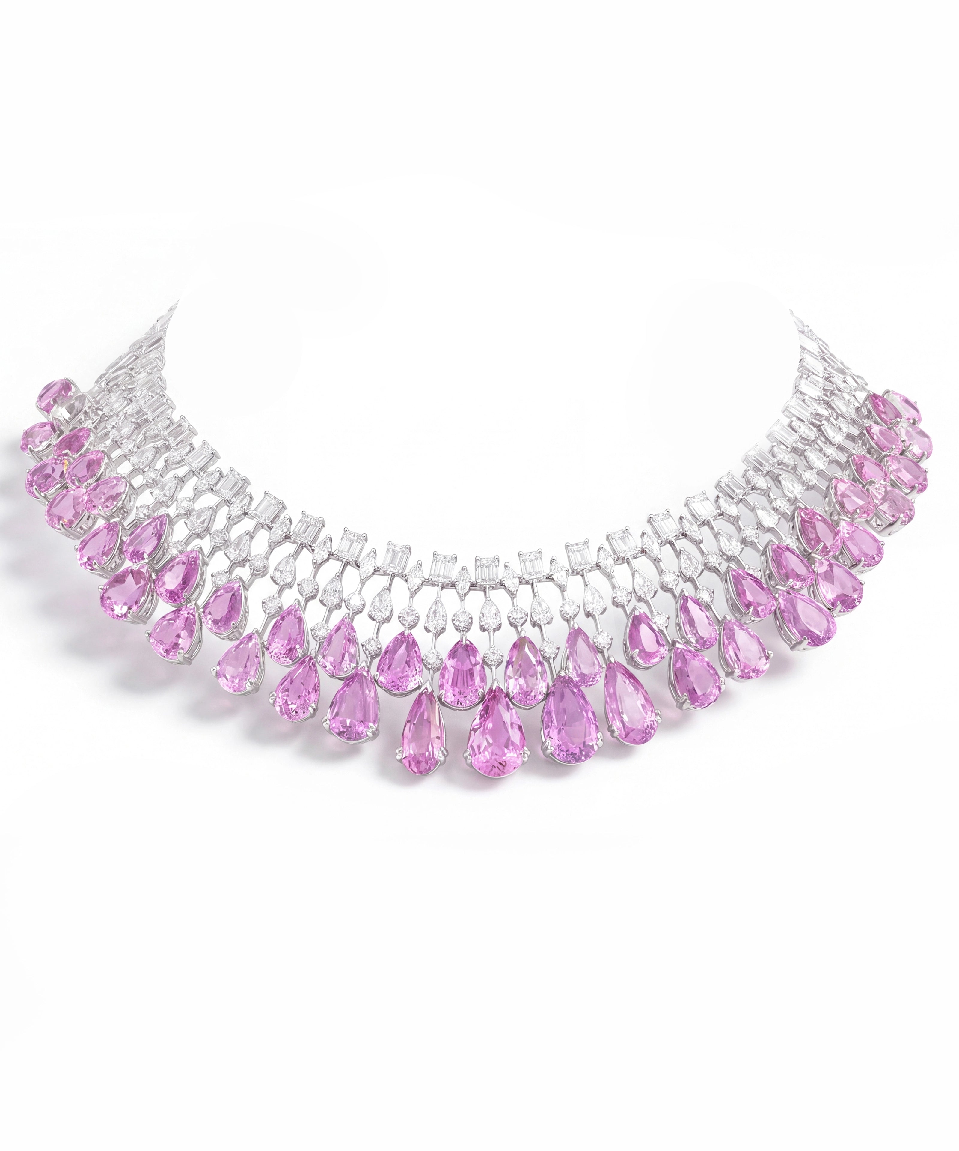 Kunzite Waterfall Necklace | AMARIS JEWELS | Fine Jewelry