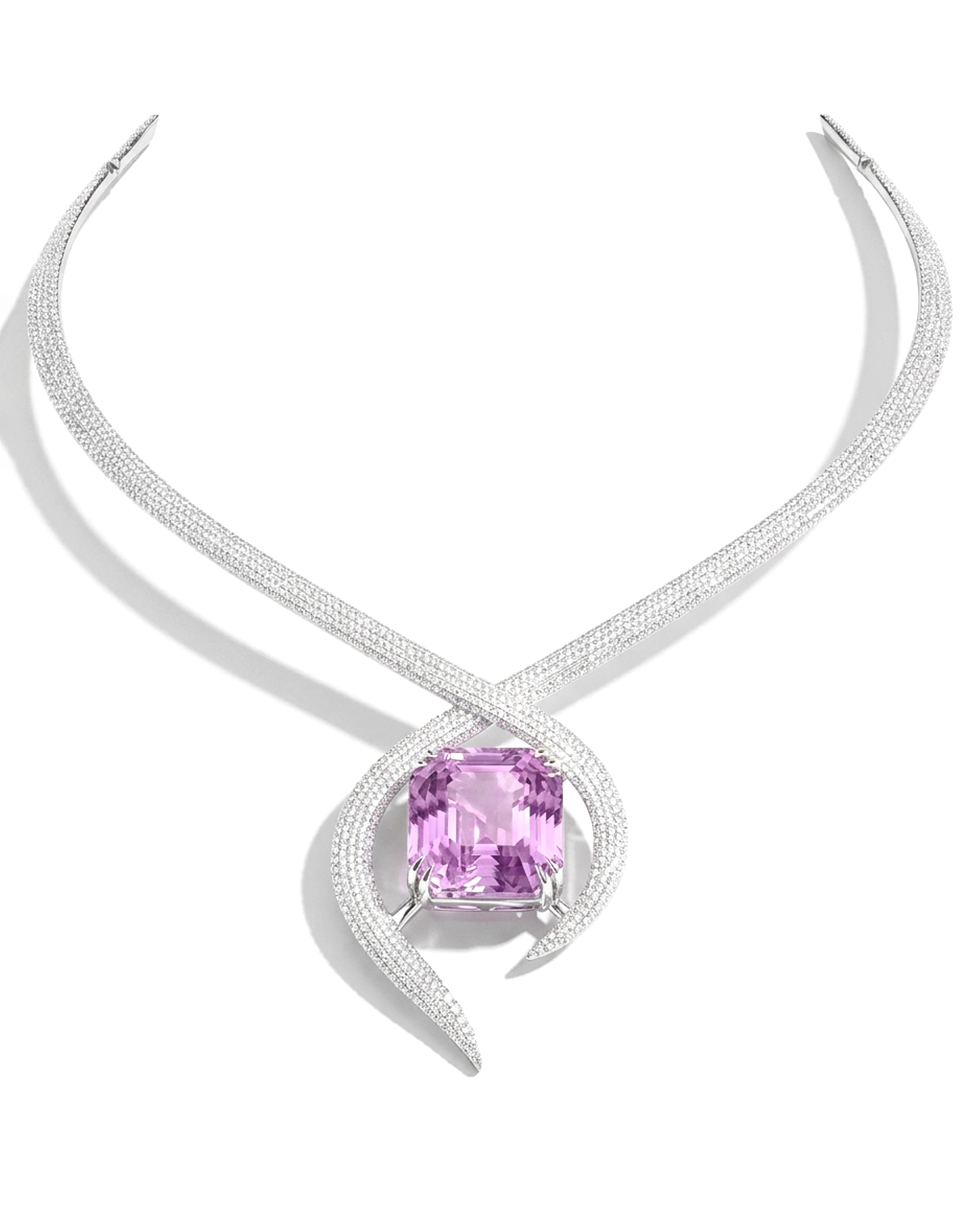 Kunzite Tangle Necklace
