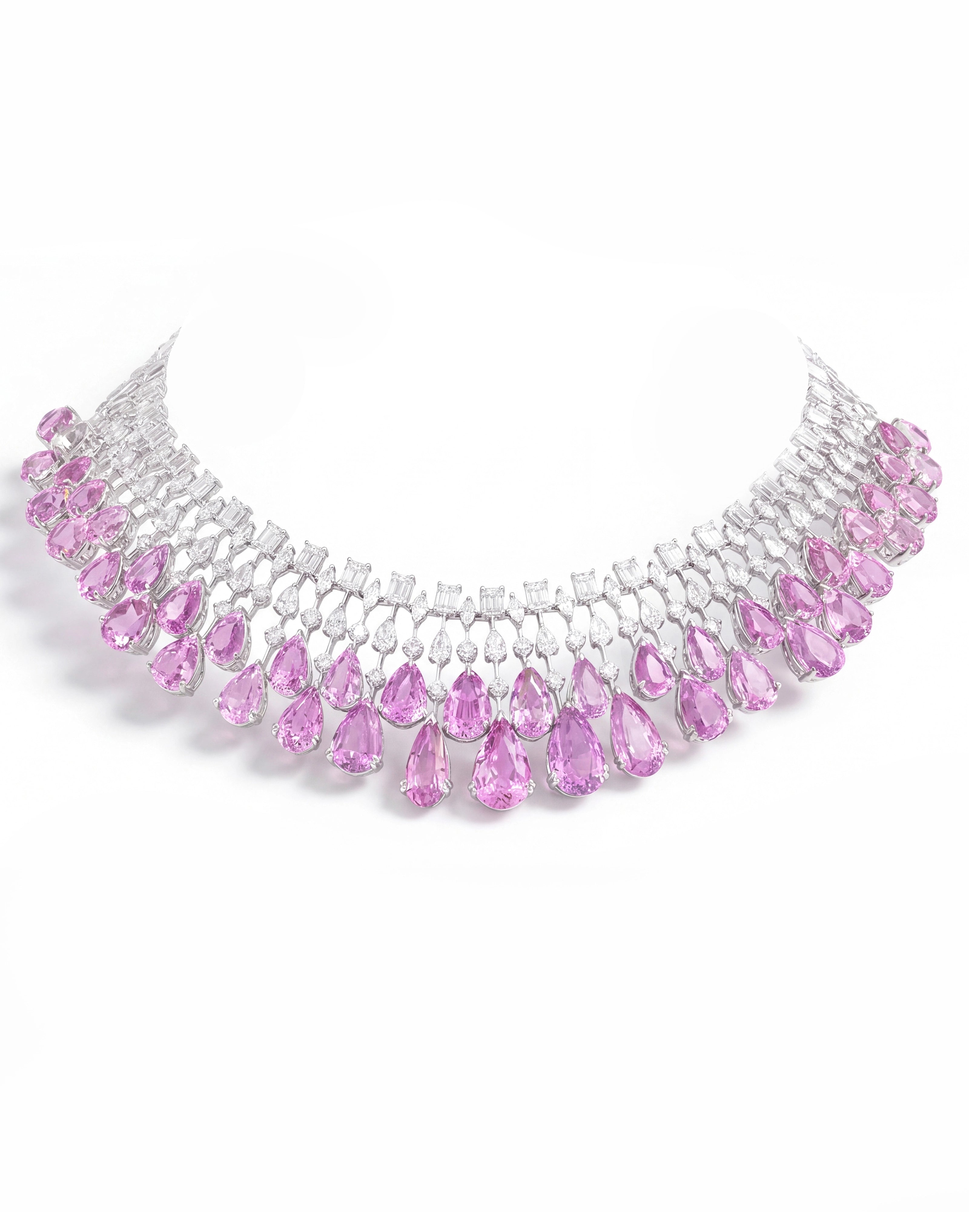 Kunzite Waterfall Necklace