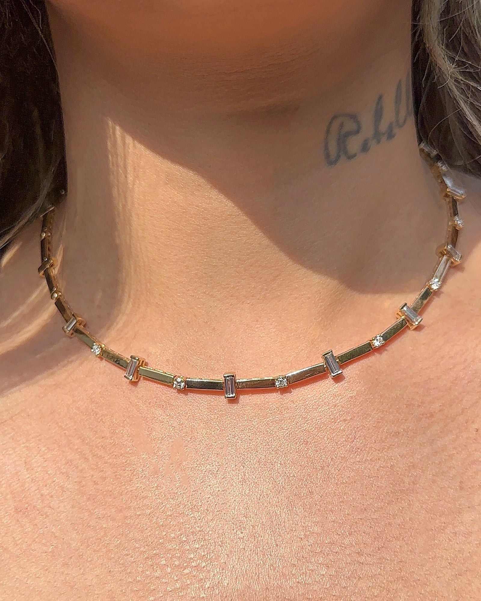 Kyoto Baguette Choker | AMARIS JEWELS | Fine Jewelry 