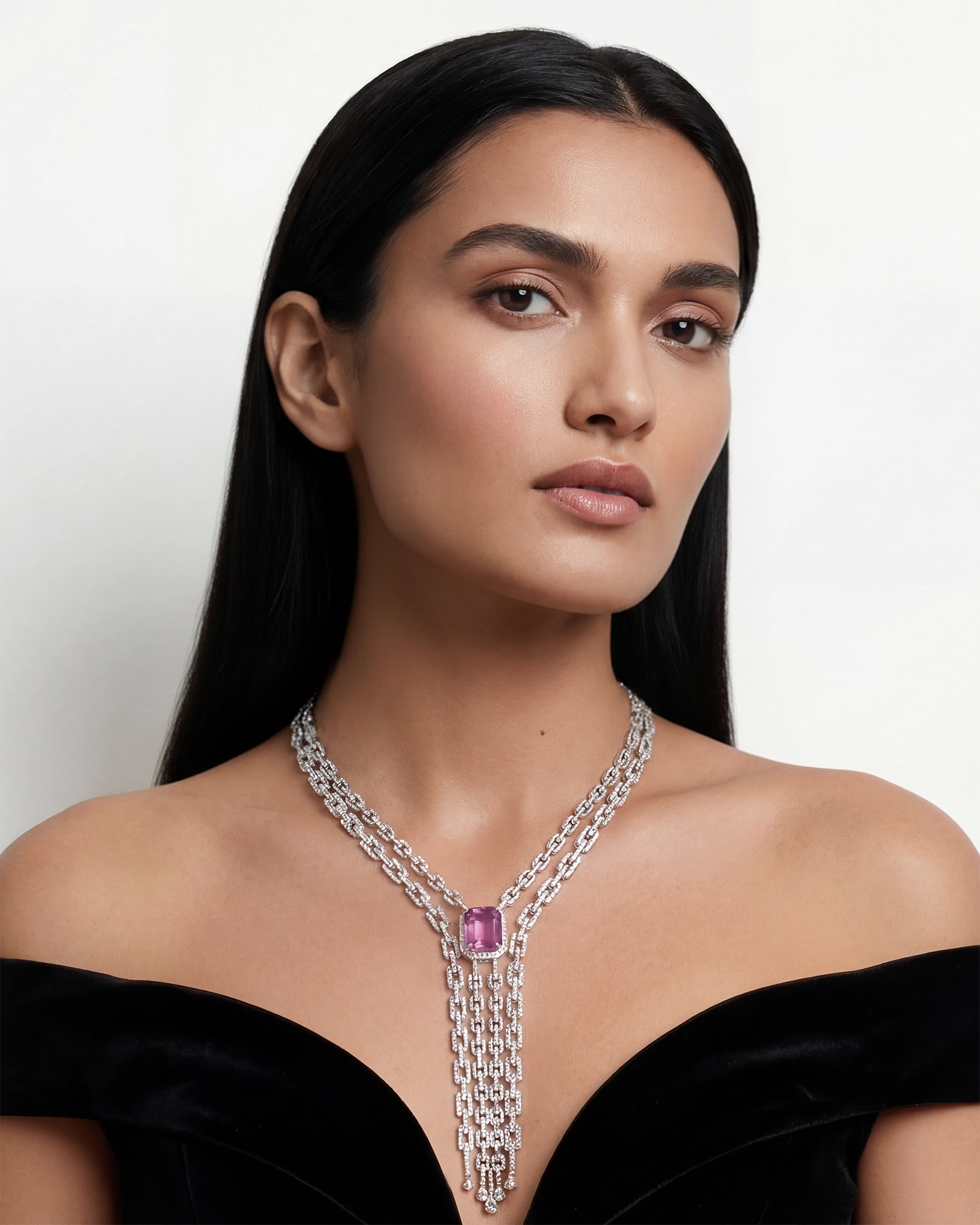 Lariat Overload Necklace | AMARIS JEWELS | Fine Jewelry 