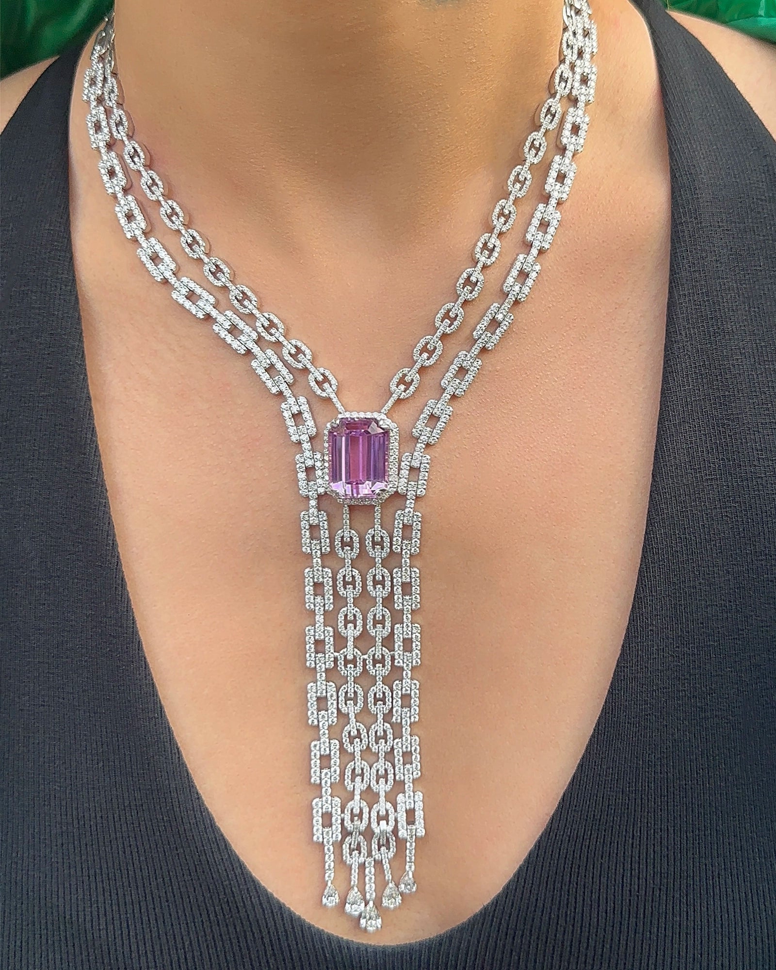 Lariat Overload Necklace | AMARIS JEWELS | Fine Jewelry 