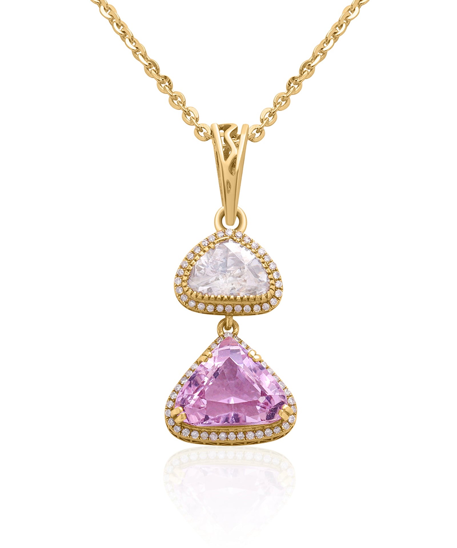 Lilac Duo Core Pendant | AMARIS JEWELS | Fine Jewelry 