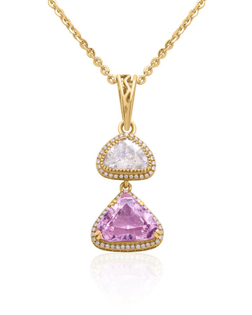 Lilac Duo Core Pendant