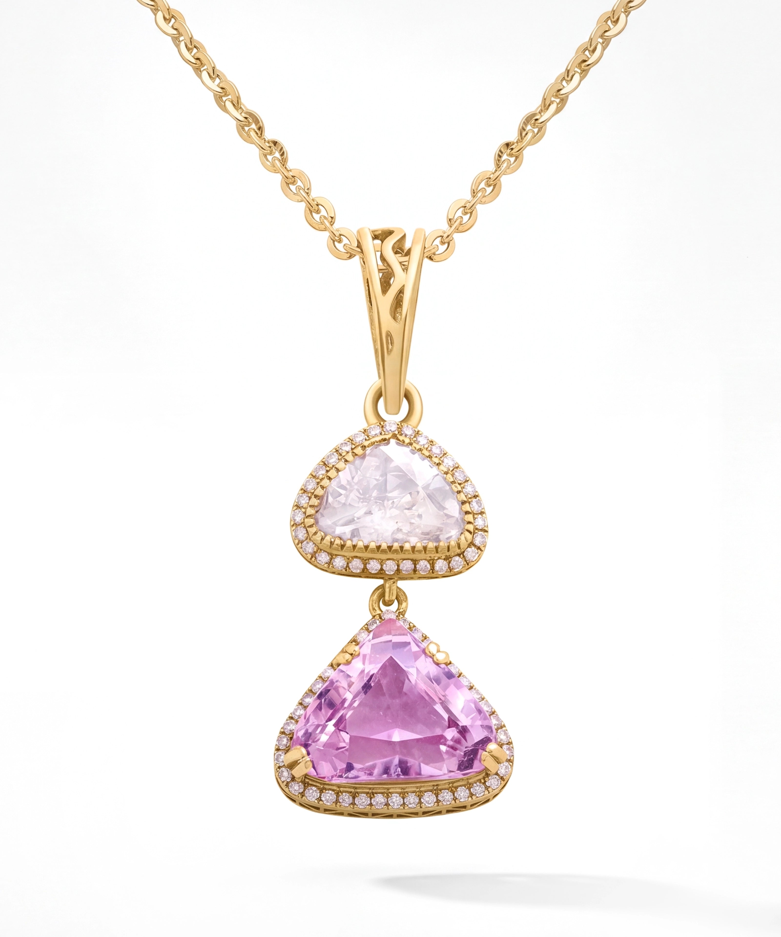 Lilac Duo Core Pendant | AMARIS JEWELS | Fine Jewelry