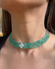 Lily luck Emerald Choker | AMARIS JEWELS | Fine Jewelry 