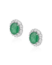 Loire Emerald Stud Earrings | AMARIS JEWELS | Fine Jewelry 