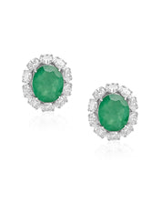 Loire Emerald Stud Earrings | AMARIS JEWELS | Fine Jewelry 