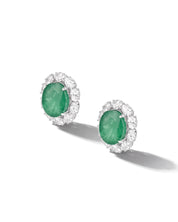 Loire Emerald Stud Earrings | AMARIS JEWELS | Fine Jewelry