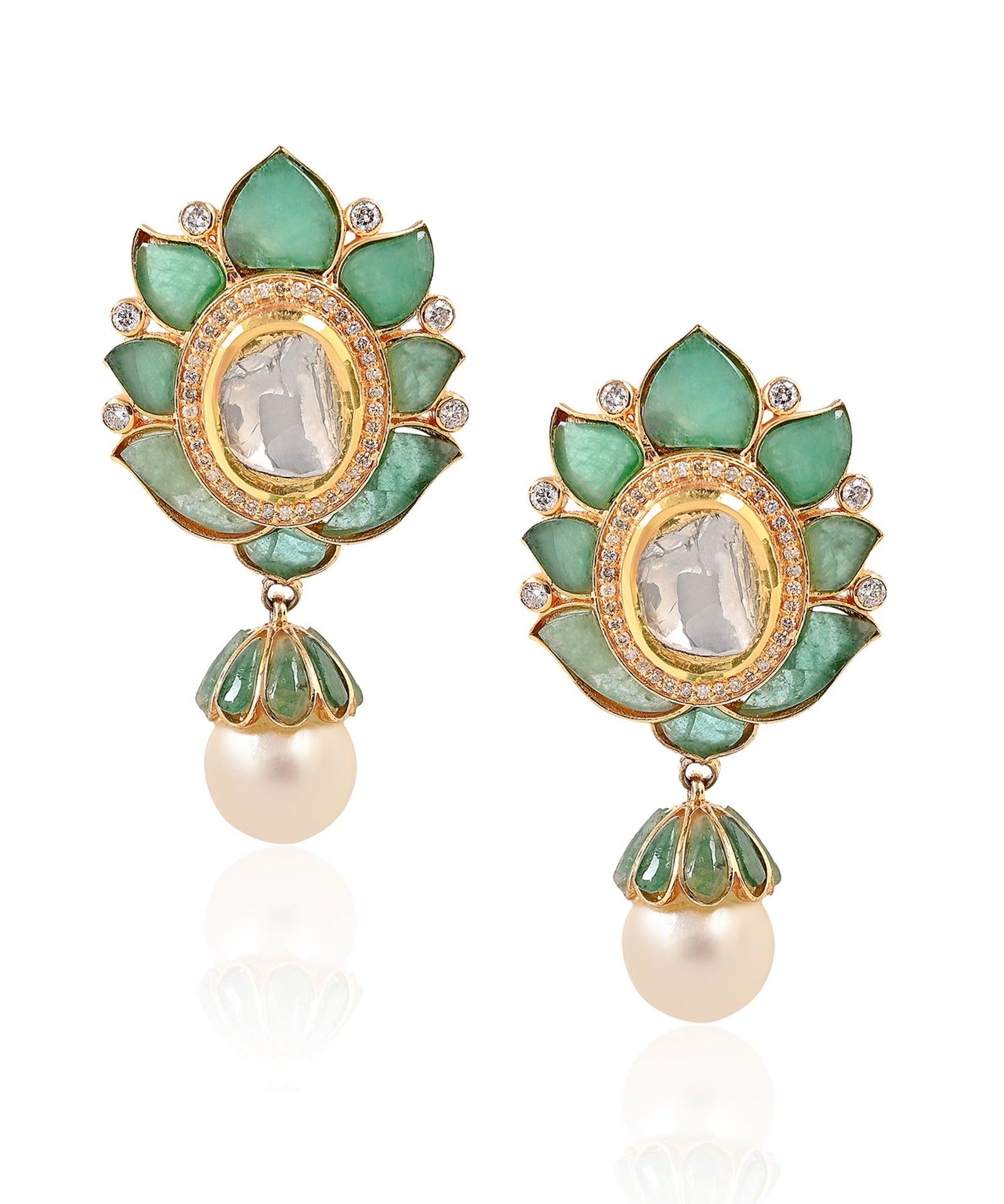 Lotus Blossom Earrings | AMARIS JEWELS | Fine Jewelry 