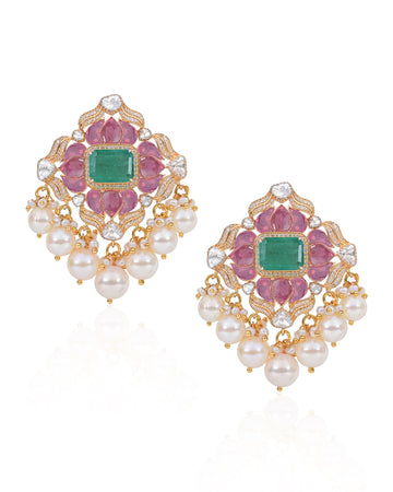 Mahreen Lotus Earrings