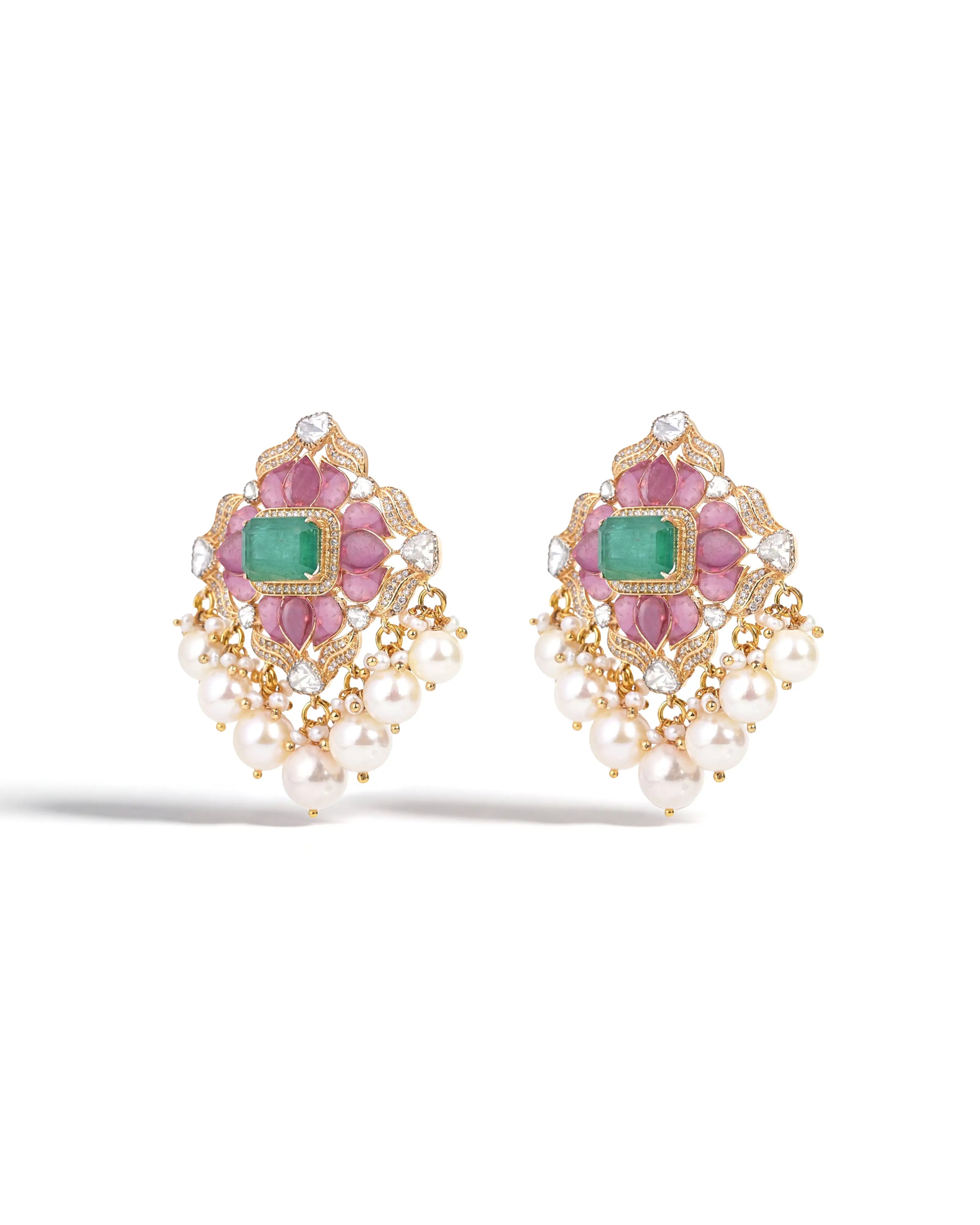 Mahreen Lotus Earrings | AMARIS JEWELS | Fine Jewelry