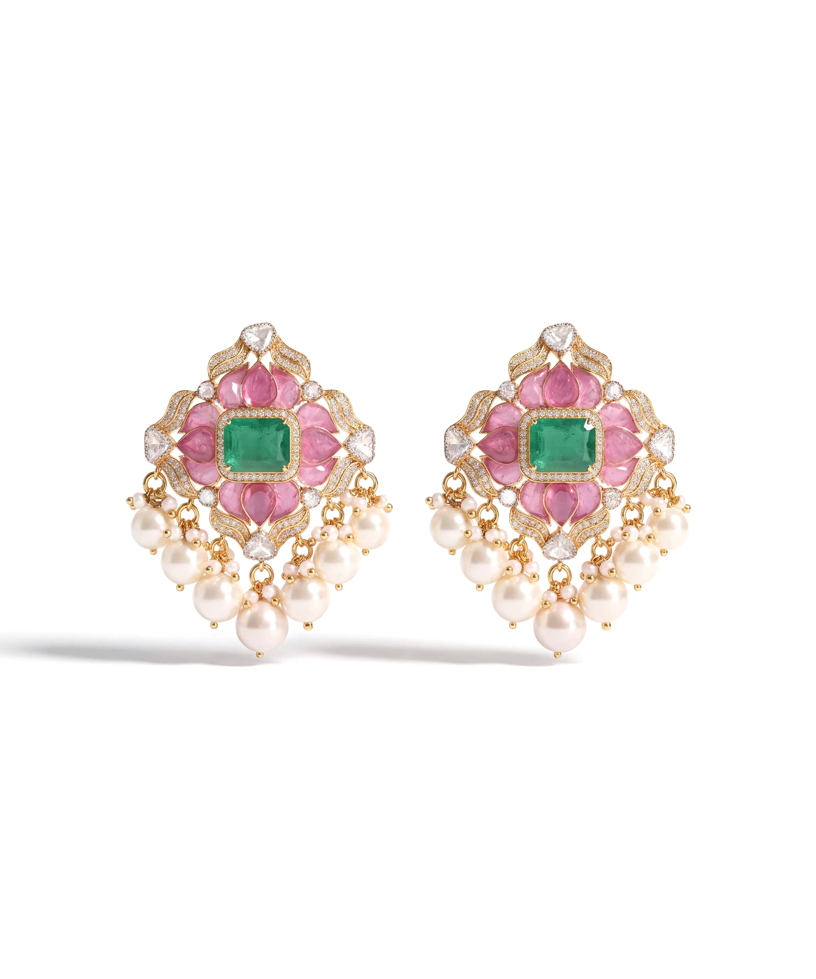 Mahreen Lotus Earrings | AMARIS JEWELS | Fine Jewelry