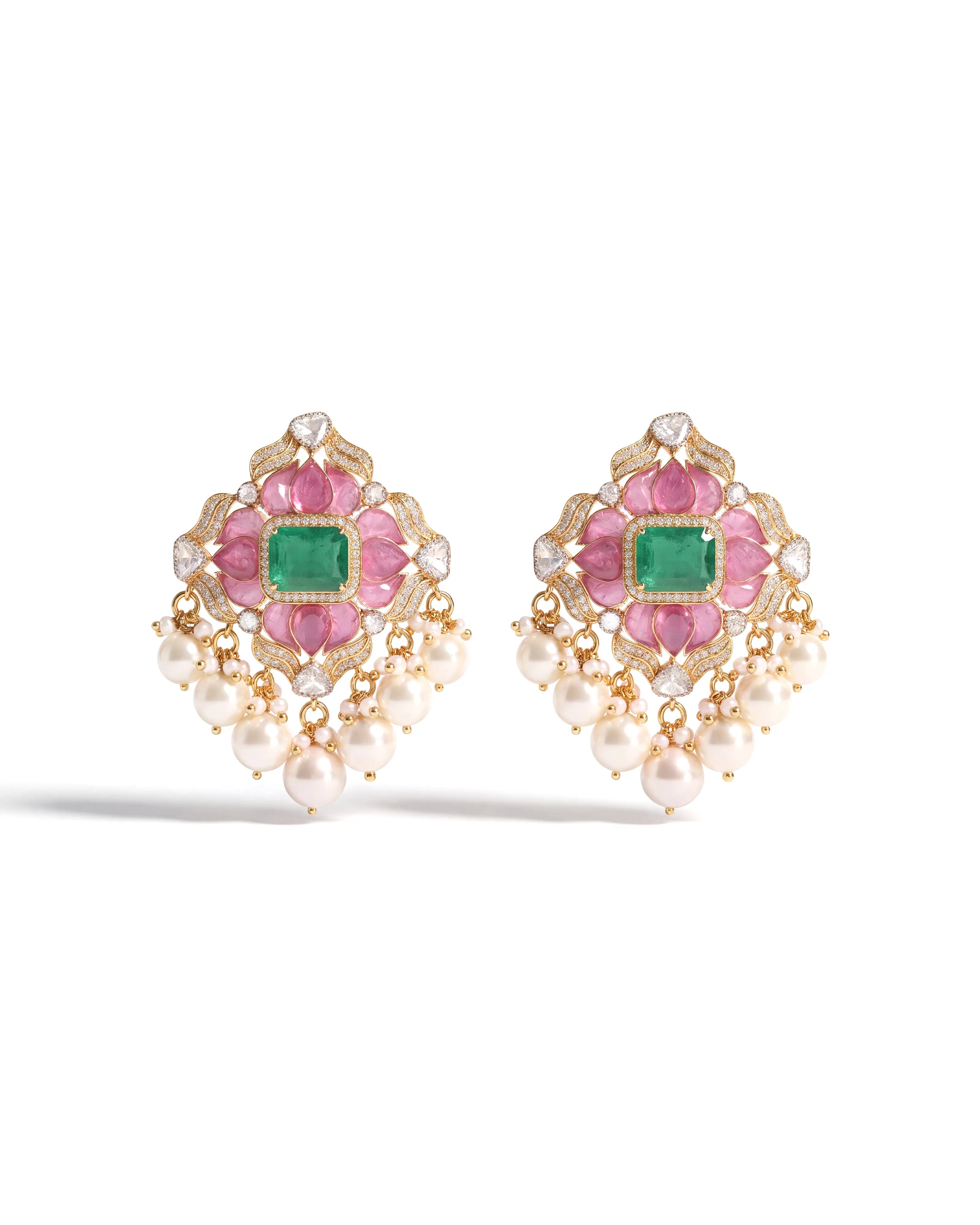 Mahreen Lotus Earrings | AMARIS JEWELS | Fine Jewelry