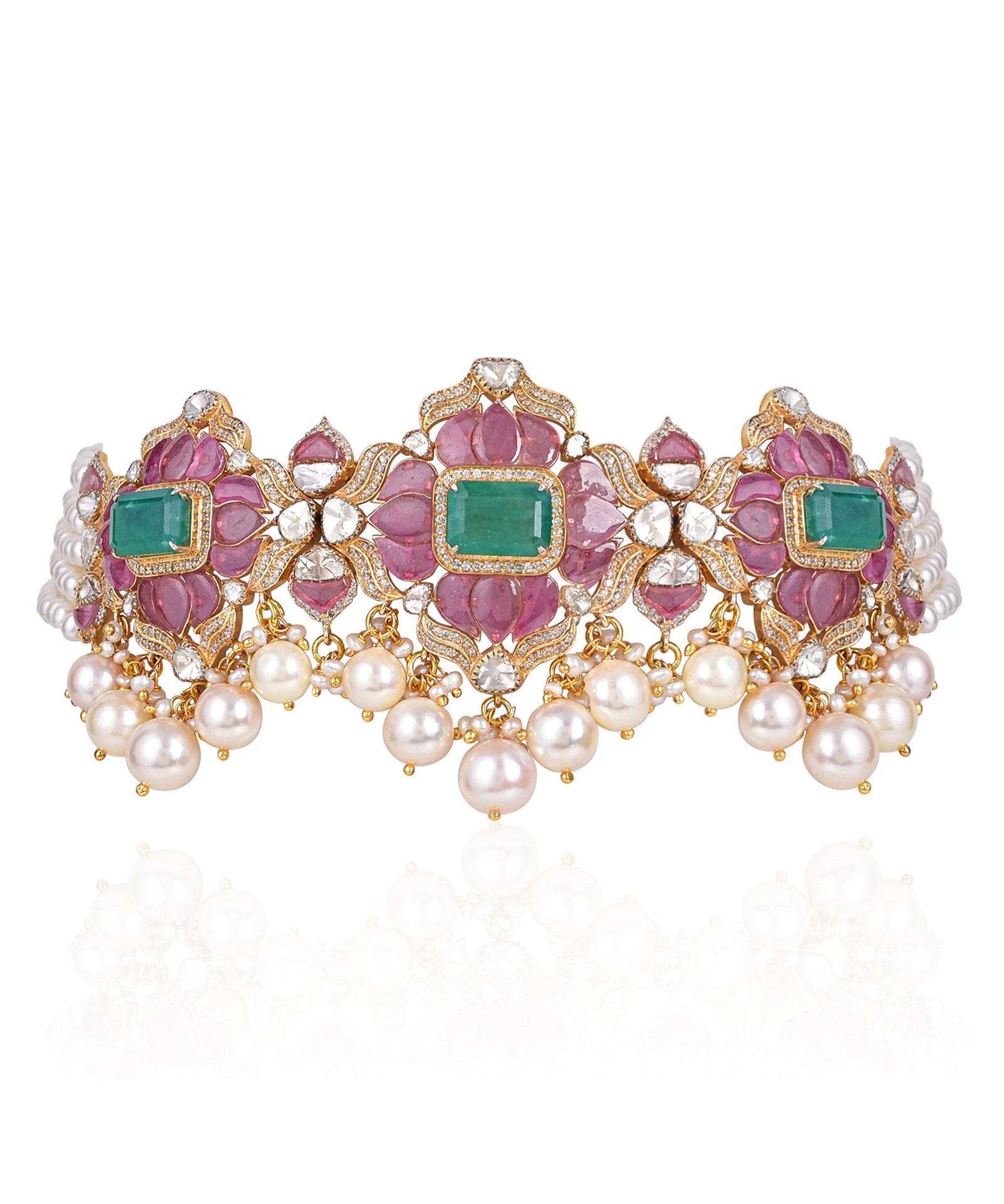 Mahreen Lotus Necklace | AMARIS JEWELS | Fine Jewelry 