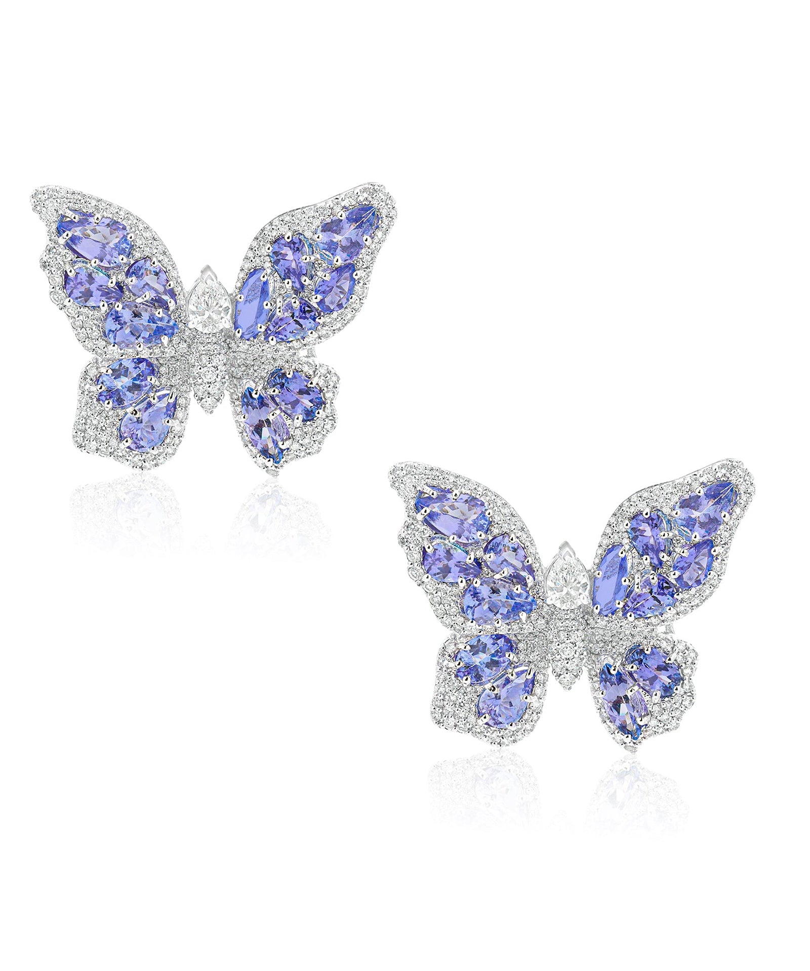 Meant to Fly Tanzanite Earrings | AMARIS JEWELS | Fine Jewelry 