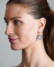 Midnight Clover Earrings | AMARIS JEWELS | Fine Jewelry 