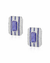 Mondrian Earrings (Blue Sapphires) | AMARIS JEWELS | Fine Jewelry 