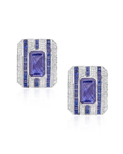 Mondrian Earrings (Blue Sapphires) | AMARIS JEWELS | Fine Jewelry 