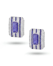 Mondrian Earrings (Blue Sapphires) | AMARIS JEWELS | Fine Jewelry