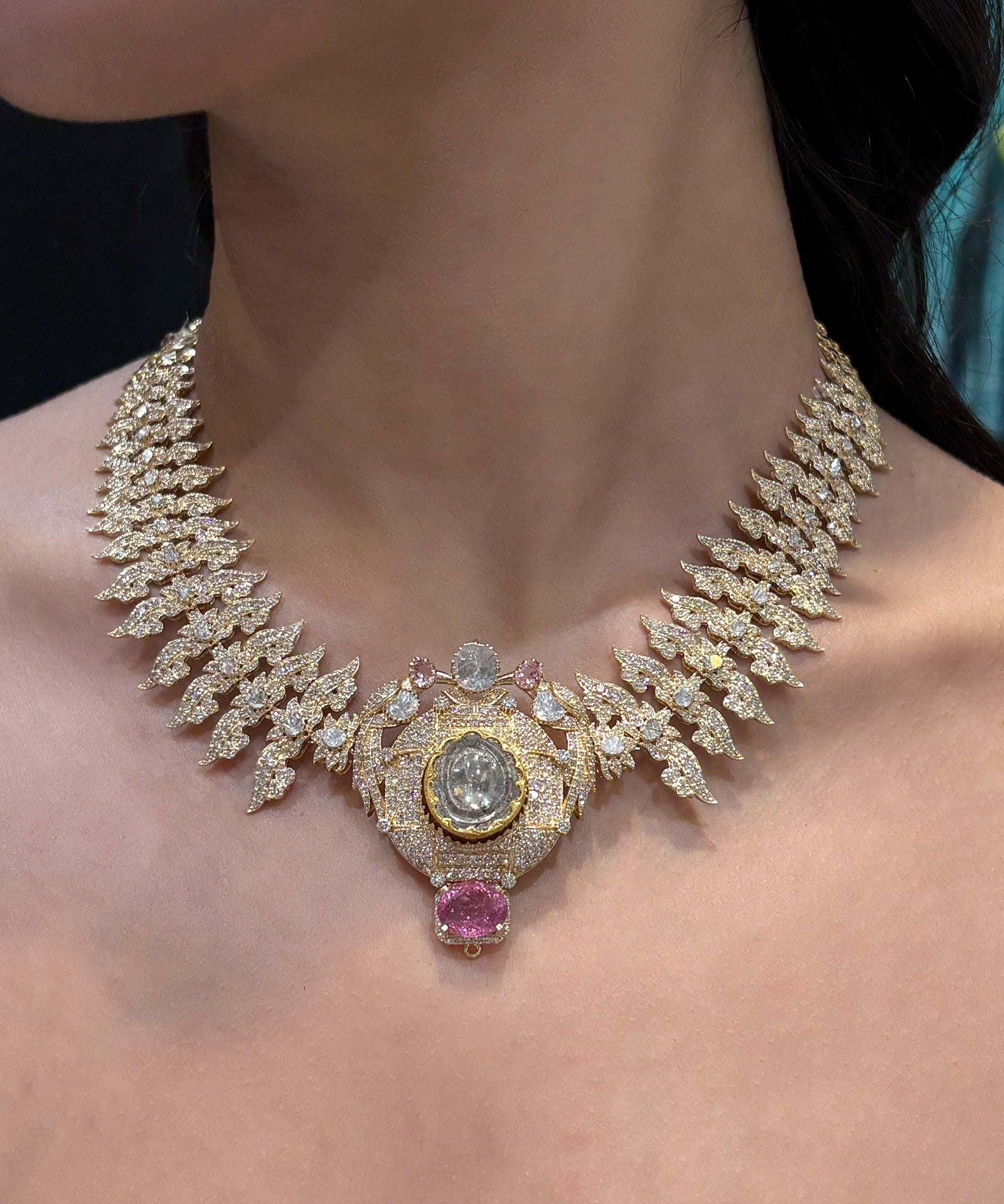 Mor bagh Overload Necklace | AMARIS JEWELS | Fine Jewelry 