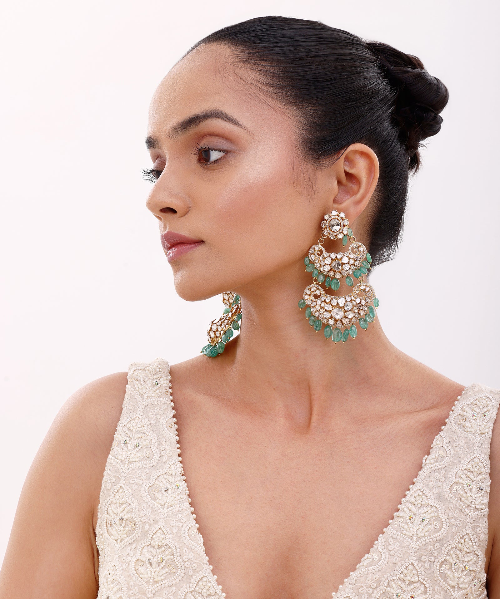 Mughal Trio Earrings | AMARIS JEWELS | Fine Jewelry 