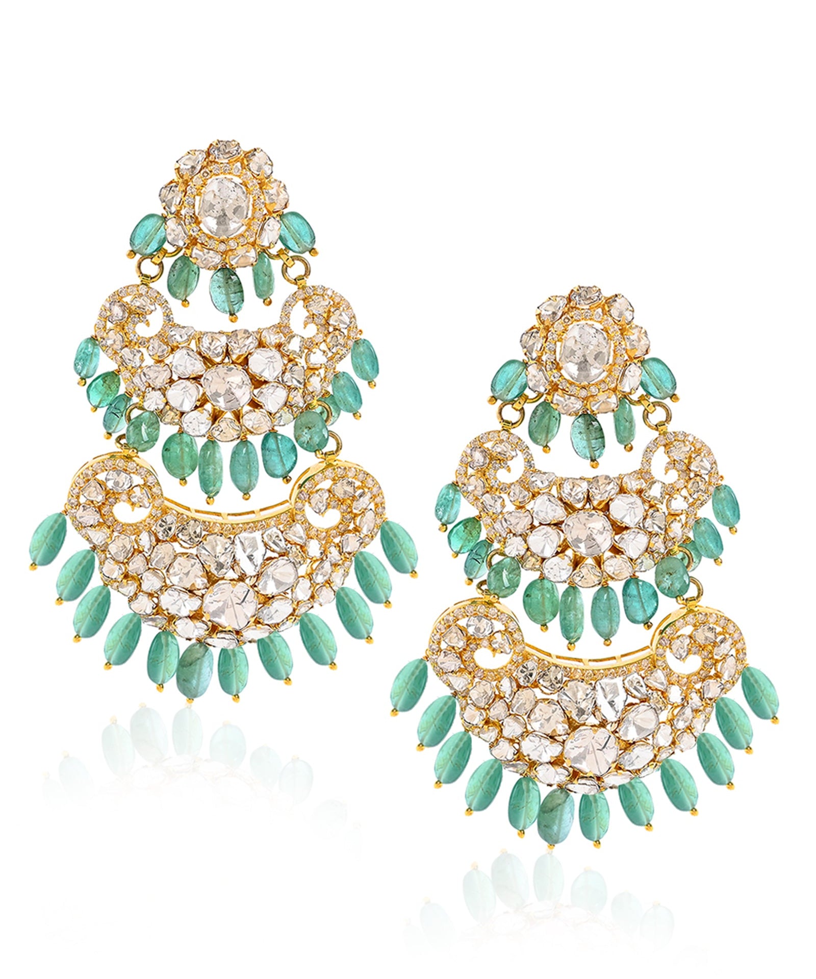 Mughal Trio Earrings | AMARIS JEWELS | Fine Jewelry 