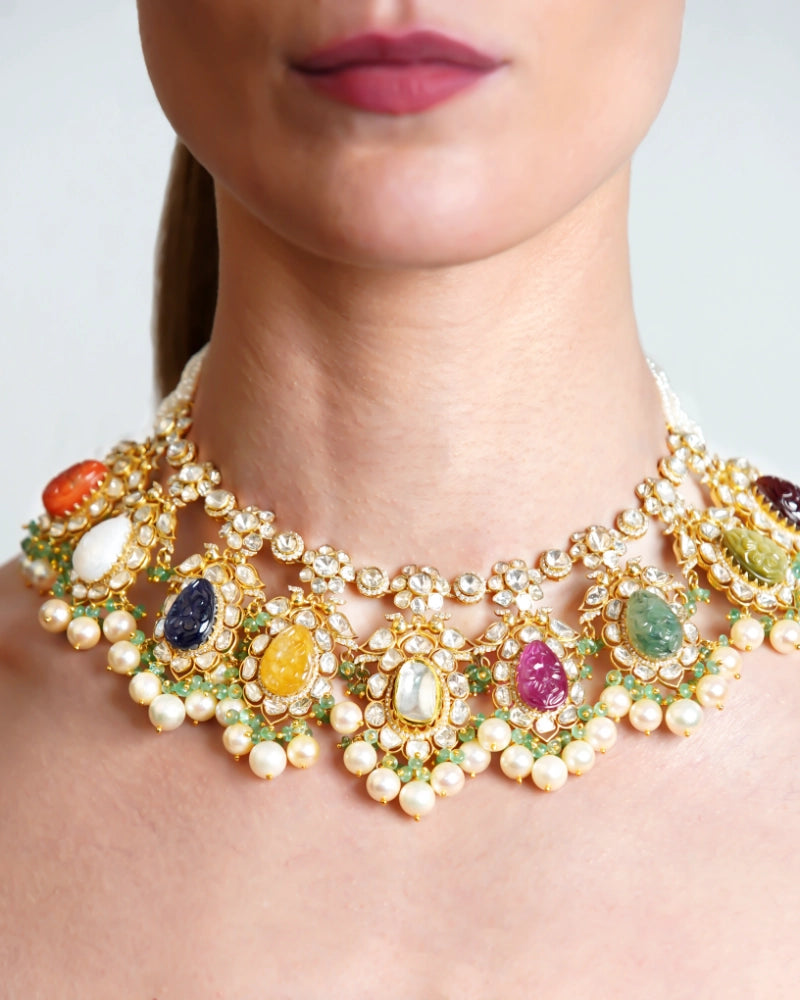 Navrattan Necklace | AMARIS JEWELS | Fine Jewelry 