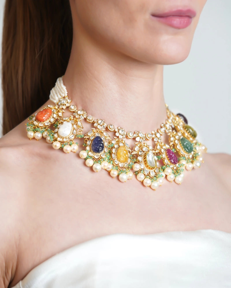 Navrattan Necklace | AMARIS JEWELS | Fine Jewelry 