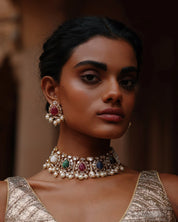 Navrattan Nouveau Choker | AMARIS JEWELS | Fine Jewelry 