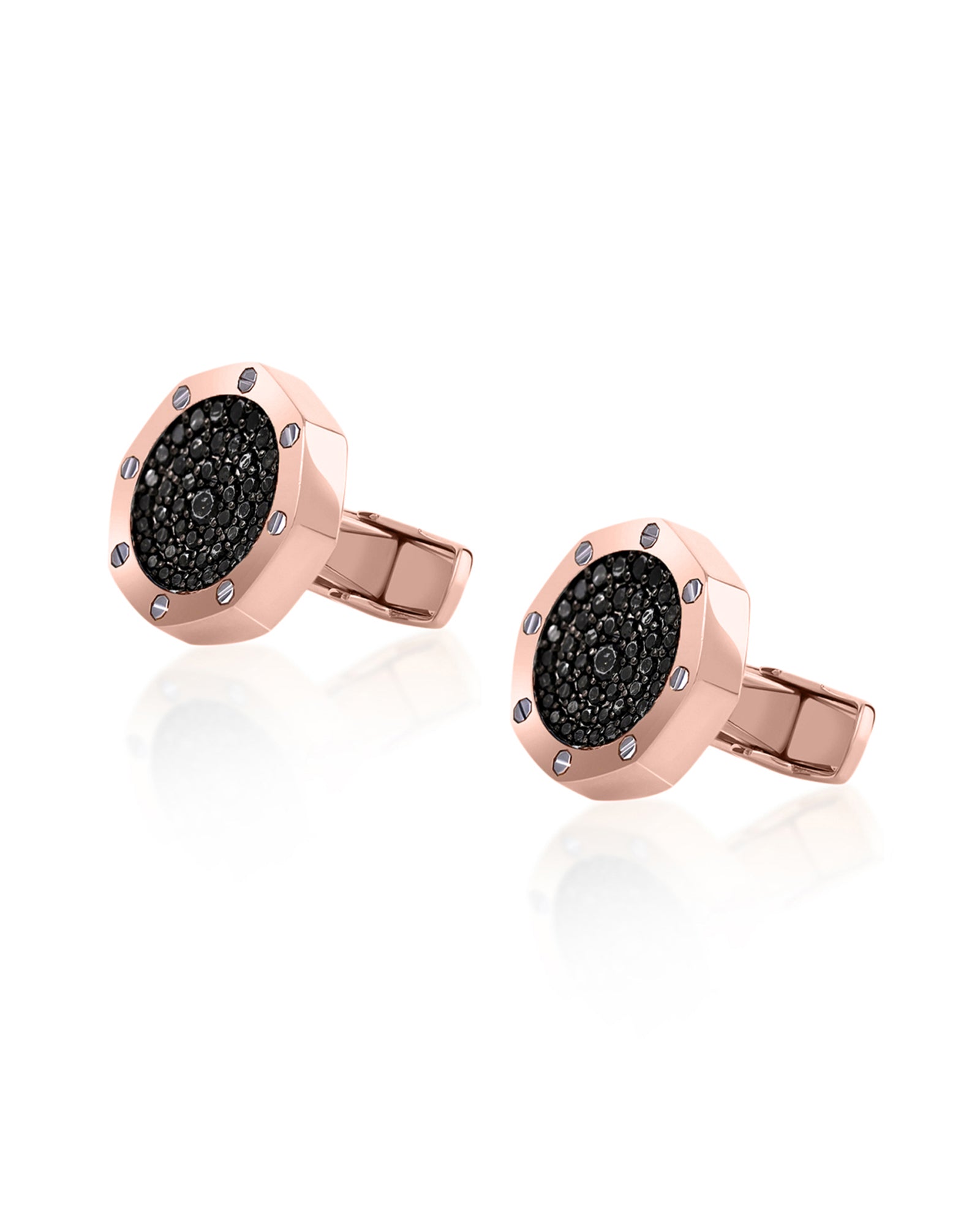 New Moon cufflinks- Rose Gold | AMARIS JEWELS | Fine Jewelry 