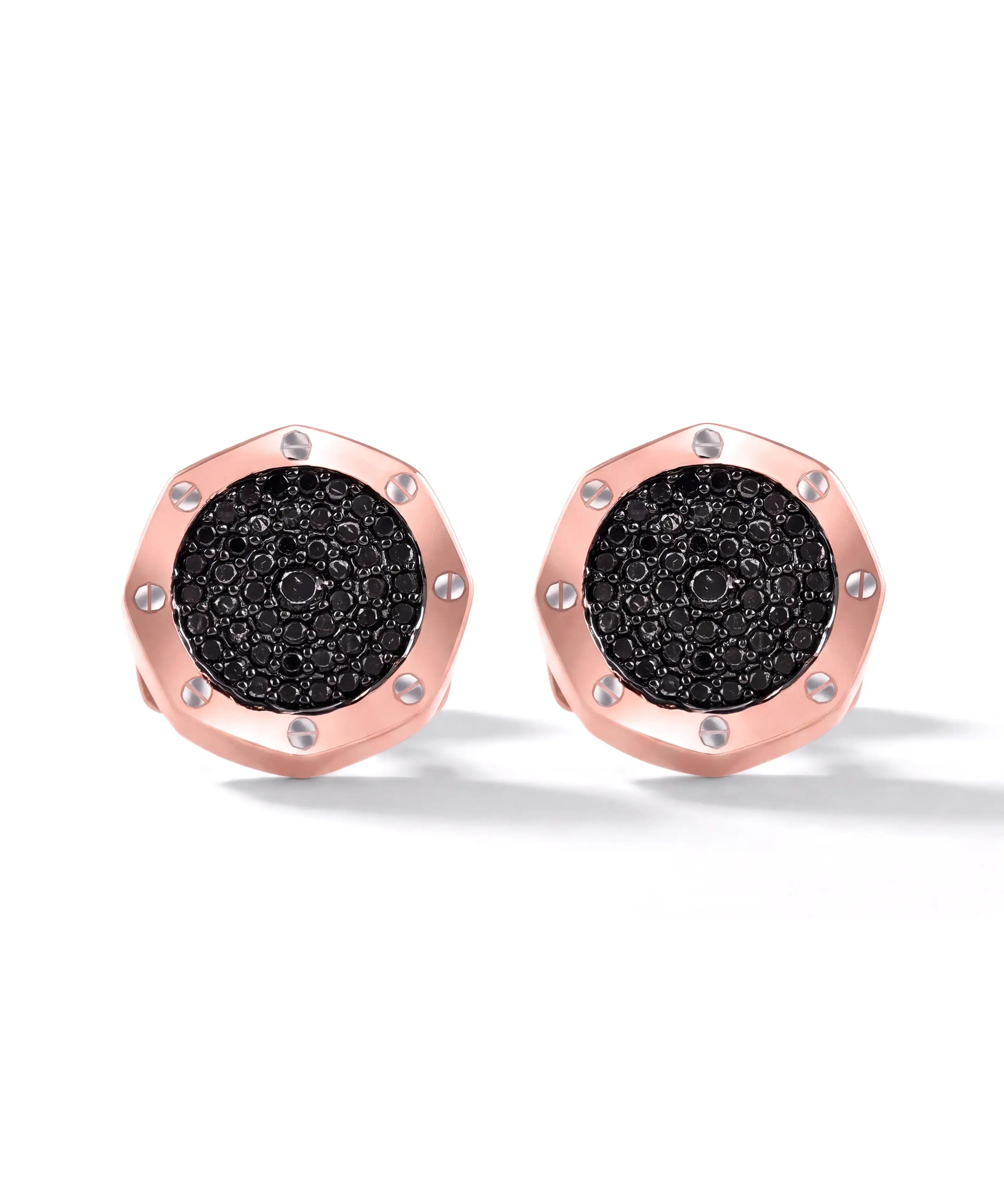 New Moon cufflinks- Rose Gold | AMARIS JEWELS | Fine Jewelry