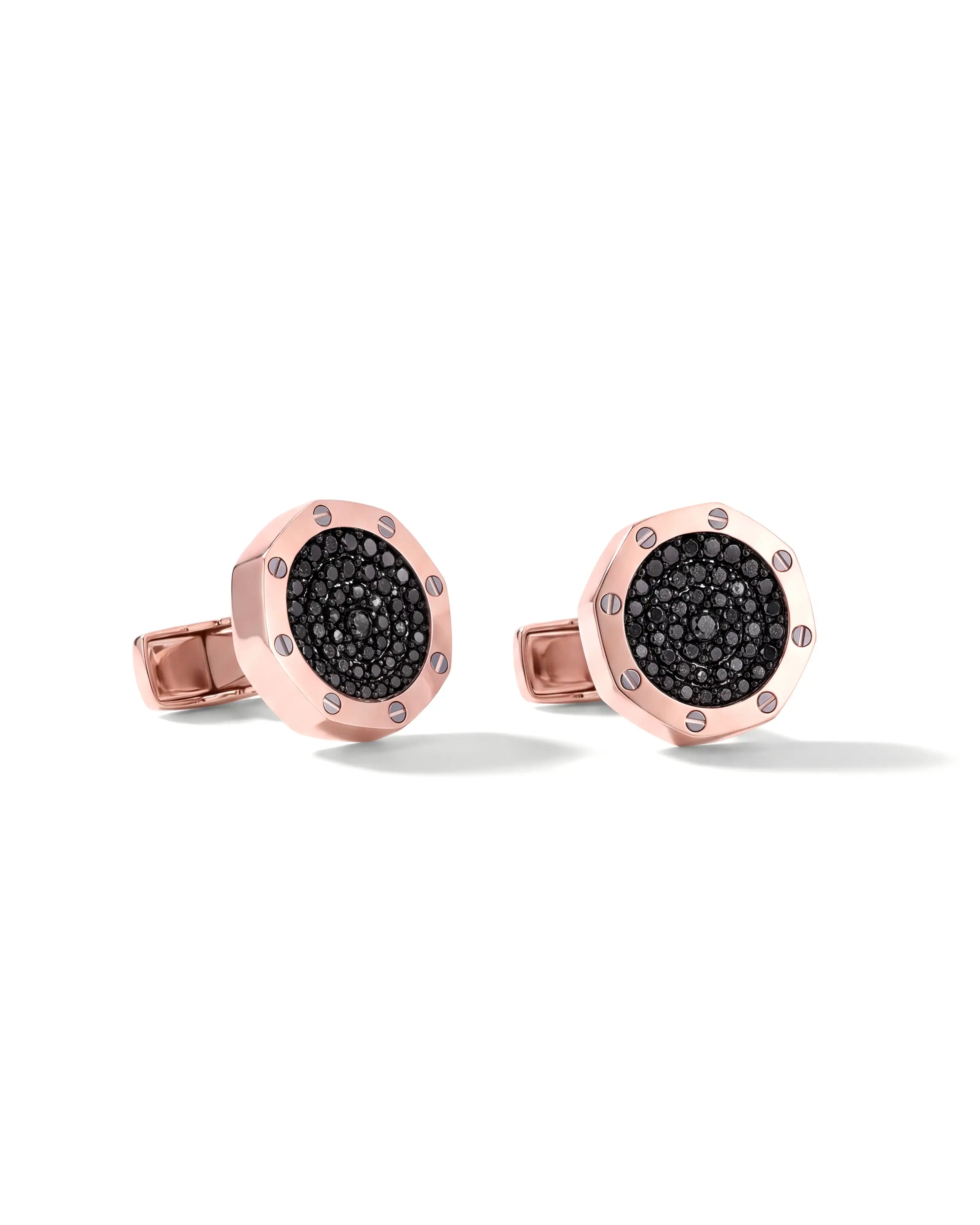 New Moon cufflinks- Rose Gold | AMARIS JEWELS | Fine Jewelry