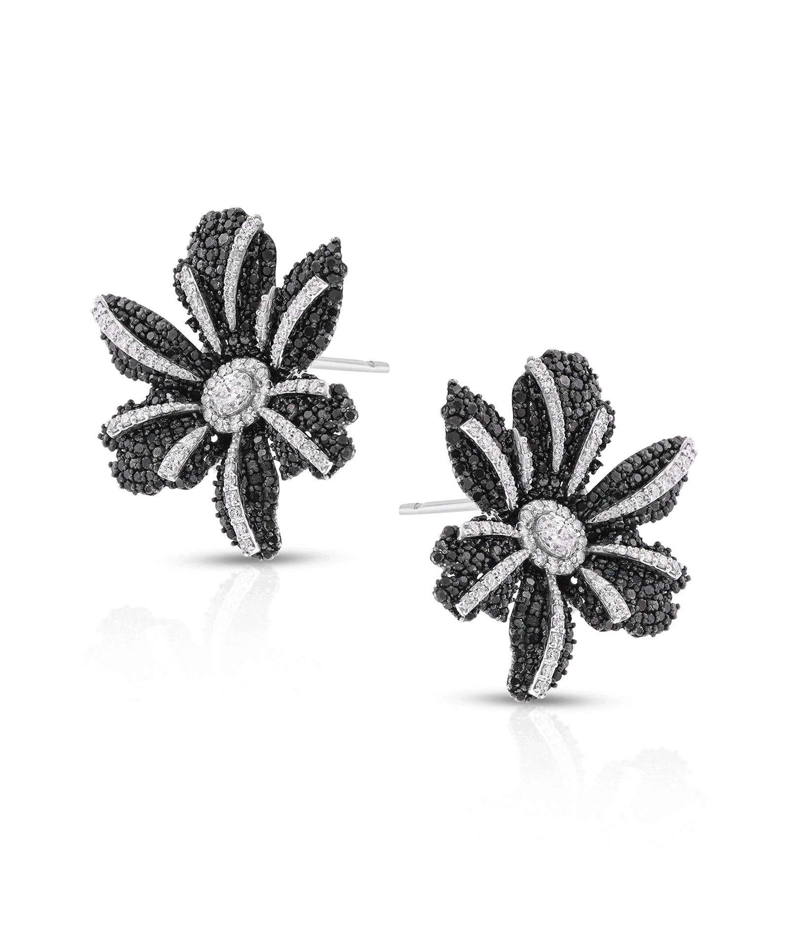 Noir Bloom Studs | AMARIS JEWELS | Fine Jewelry 