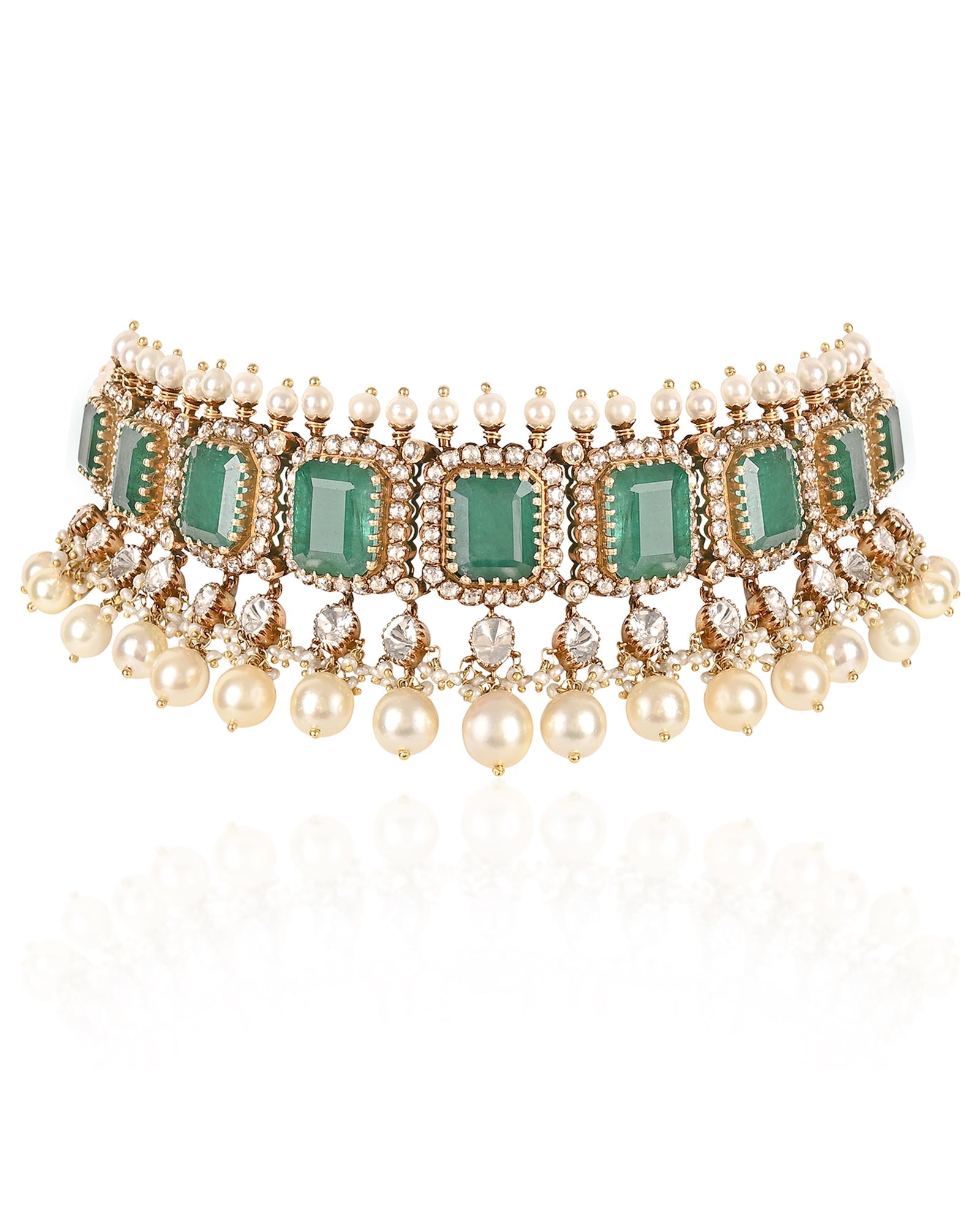 Noor Jahan Emerald Choker | AMARIS JEWELS | Fine Jewelry 