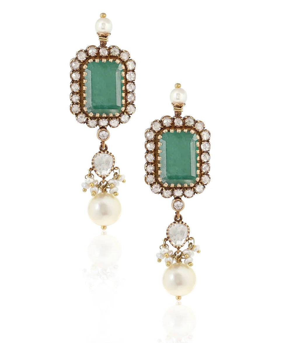 Noor Jahan Emerald Earrings | AMARIS JEWELS | Fine Jewelry 