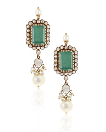 Noor Jahan Emerald Earrings