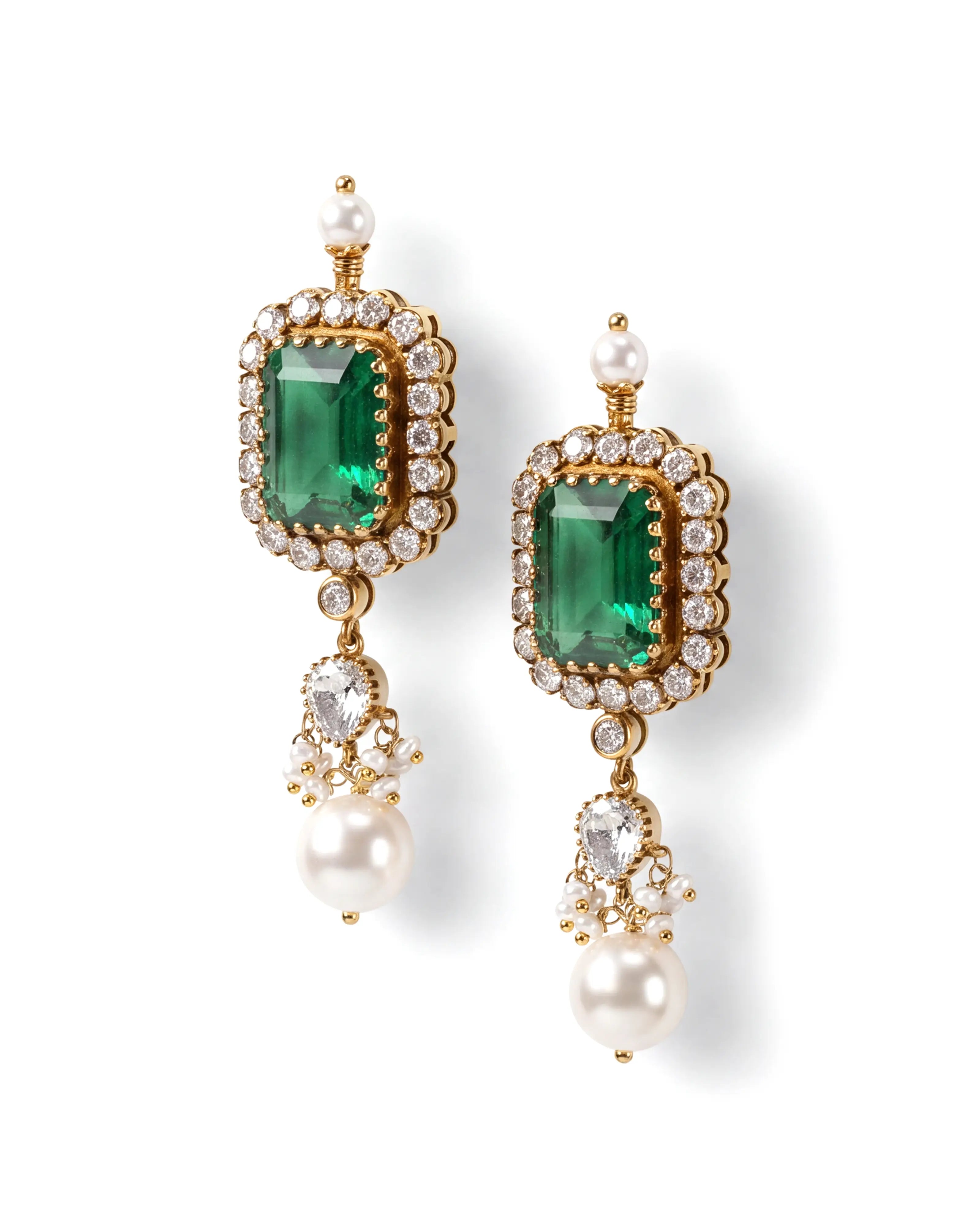 Noor Jahan Emerald Earrings | AMARIS JEWELS | Fine Jewelry